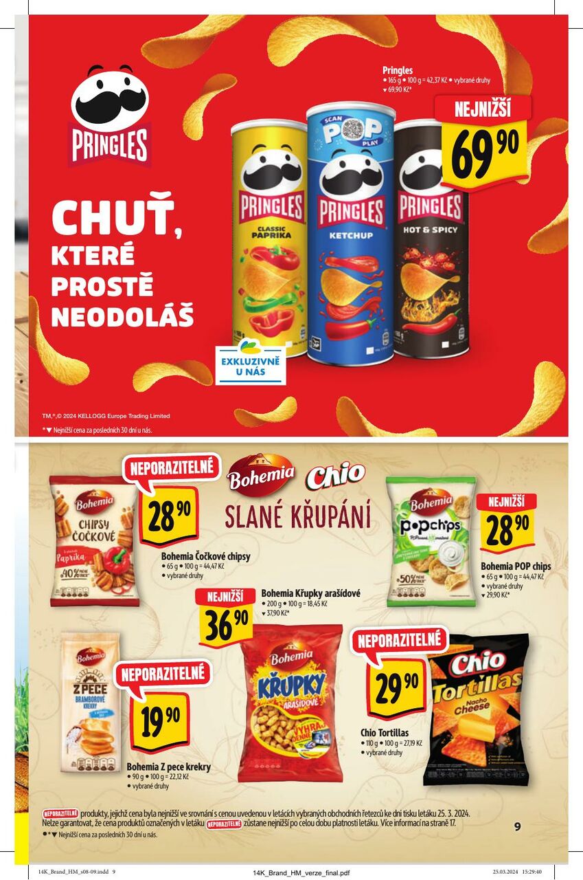 Hypermarket AKČNÍ KATALOG UŠETŘETE NA ZNAČKÁCH, strana 9