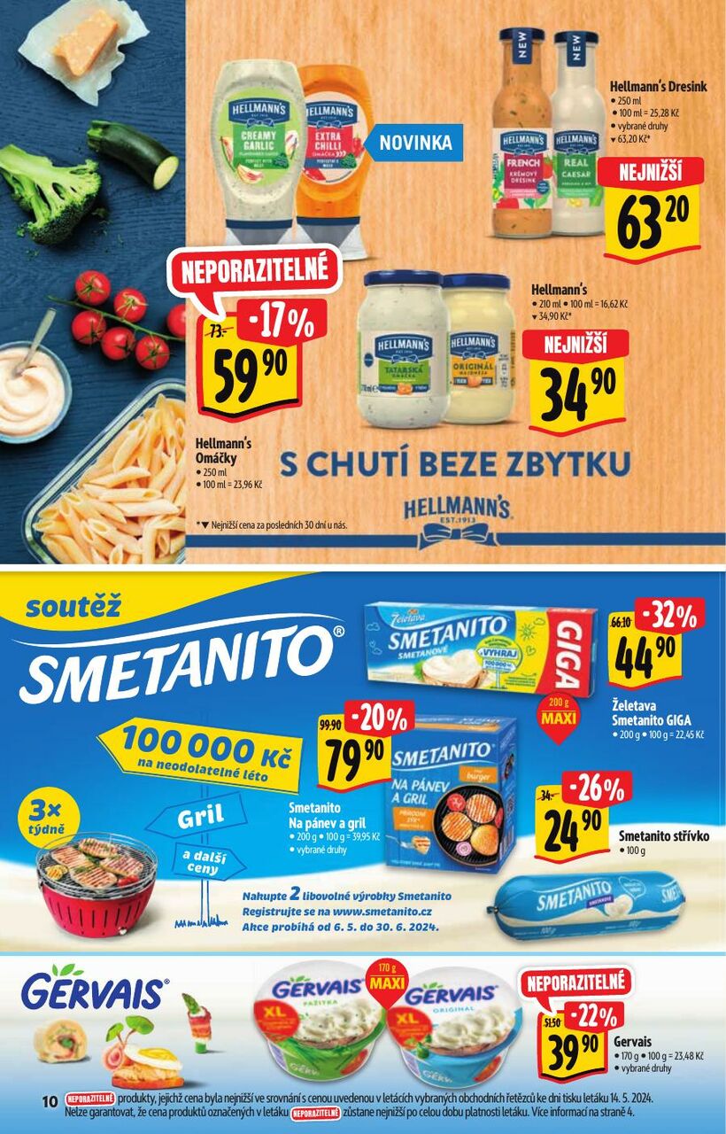 Hypermarket letní katalog plný akcí a cen, strana 10