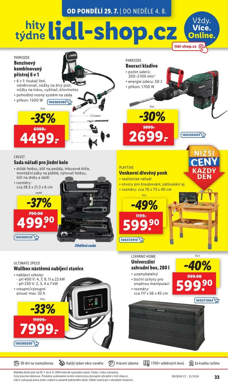 Hity týdne se slevou až 49 % lidl-shop.cz, strana 1