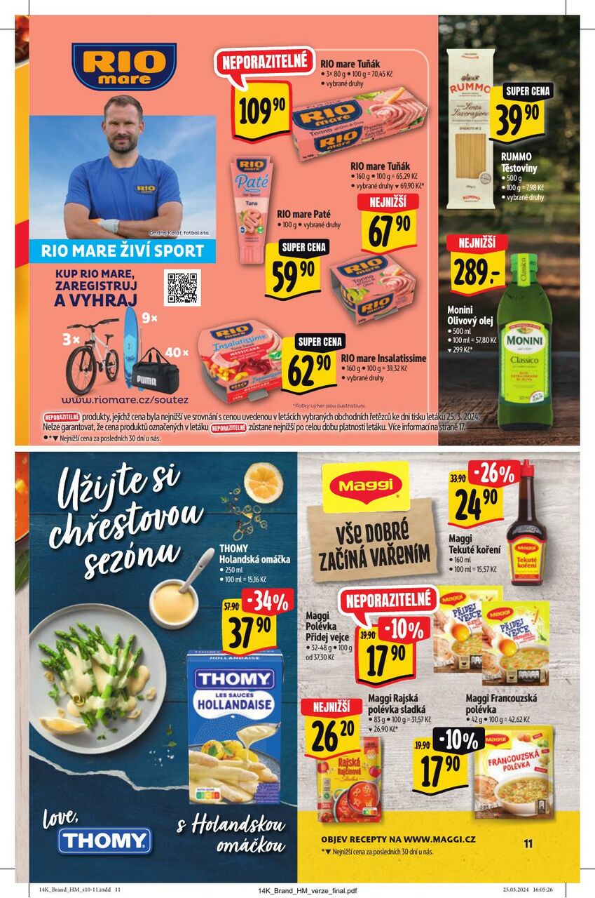 Hypermarket AKČNÍ KATALOG UŠETŘETE NA ZNAČKÁCH, strana 11