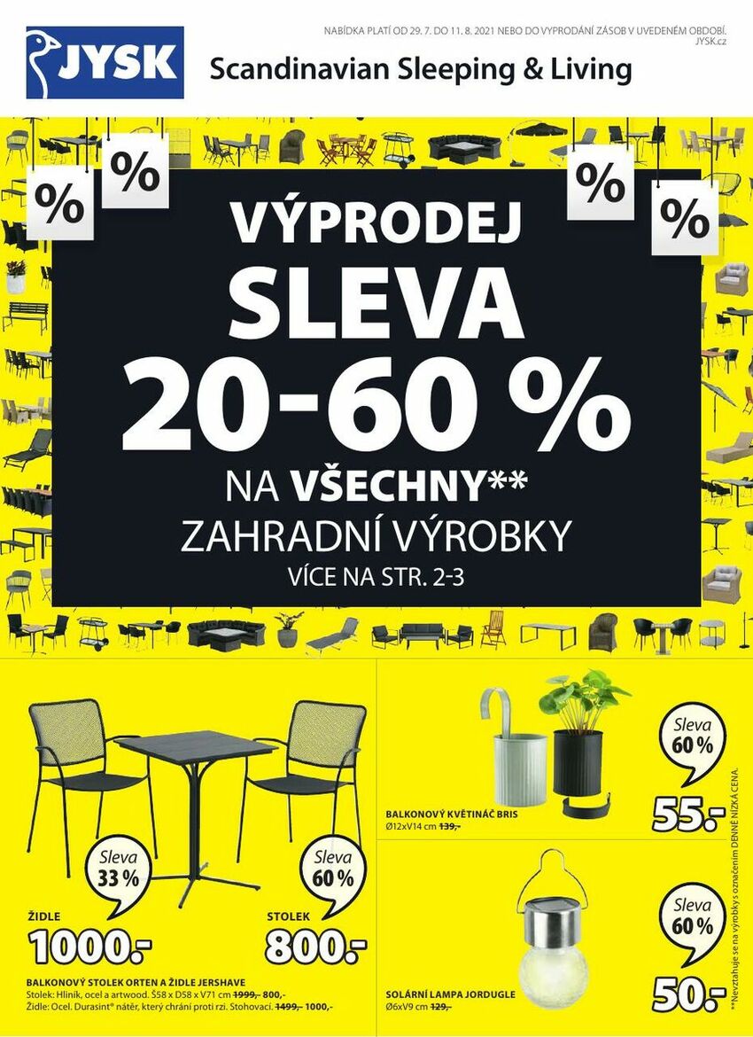 Výprodej, sleva 20 - 60 % na všechny zahradní výrobky, strana 1