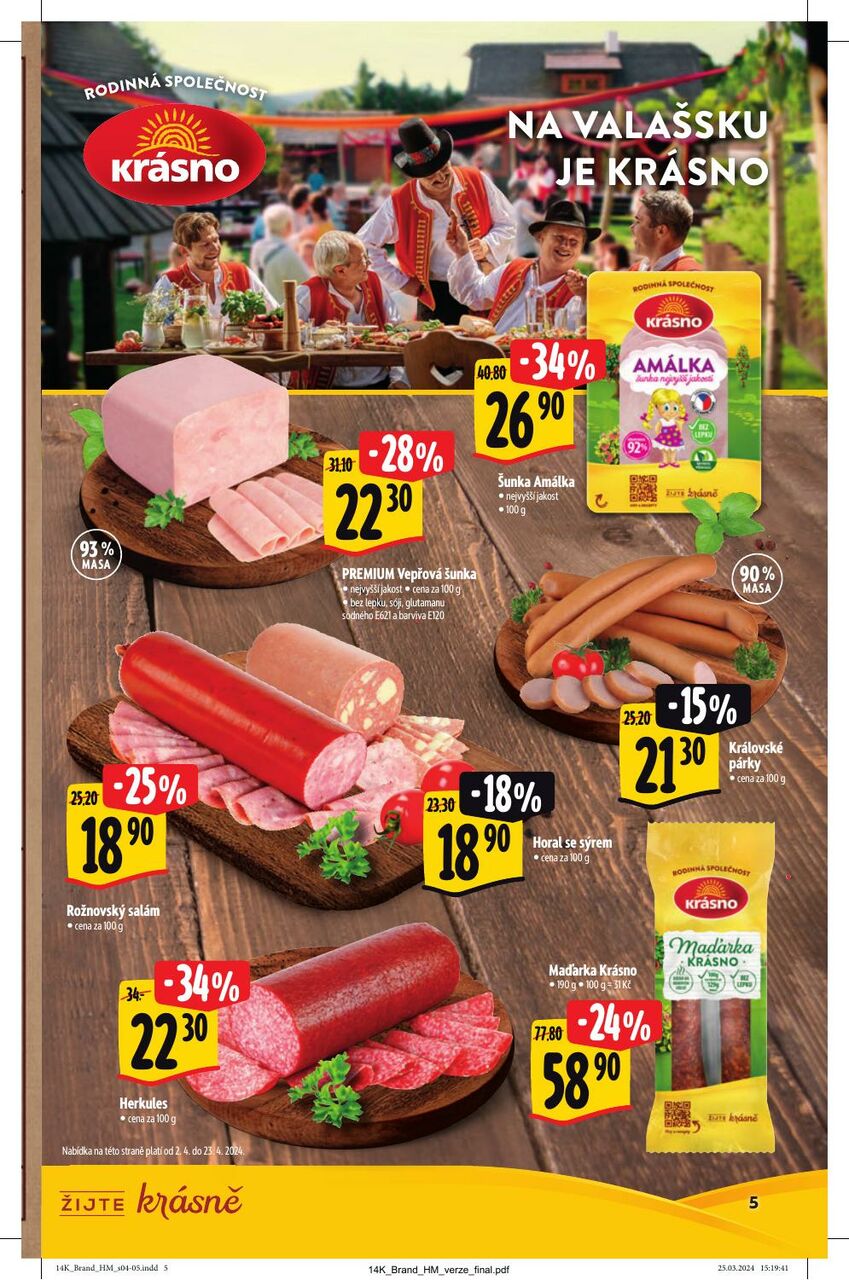 Hypermarket AKČNÍ KATALOG UŠETŘETE NA ZNAČKÁCH, strana 5