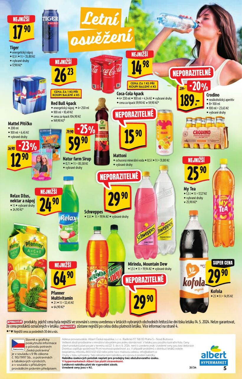 Hypermarket letní katalog plný akcí a cen, strana 5