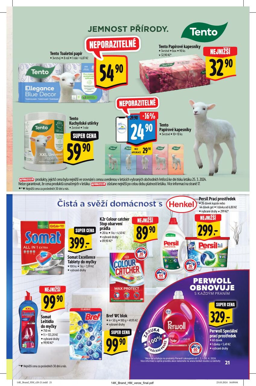 Hypermarket AKČNÍ KATALOG UŠETŘETE NA ZNAČKÁCH, strana 21