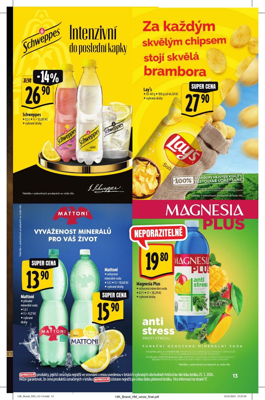 Hypermarket AKČNÍ KATALOG UŠETŘETE NA ZNAČKÁCH, strana 13