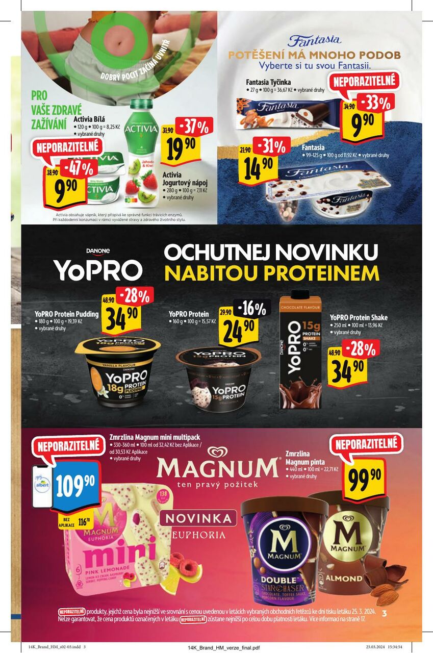 Hypermarket AKČNÍ KATALOG UŠETŘETE NA ZNAČKÁCH, strana 3