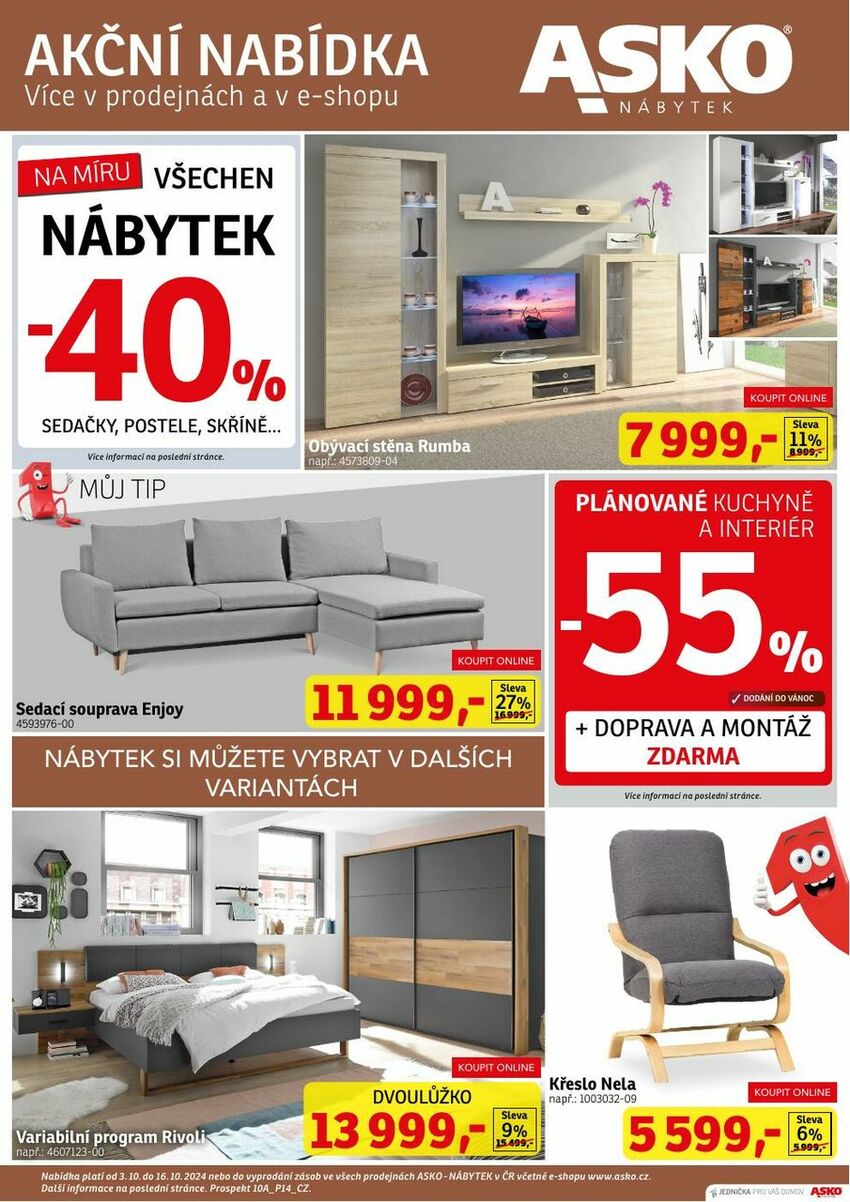 Všechen nábytek -40%, strana 1