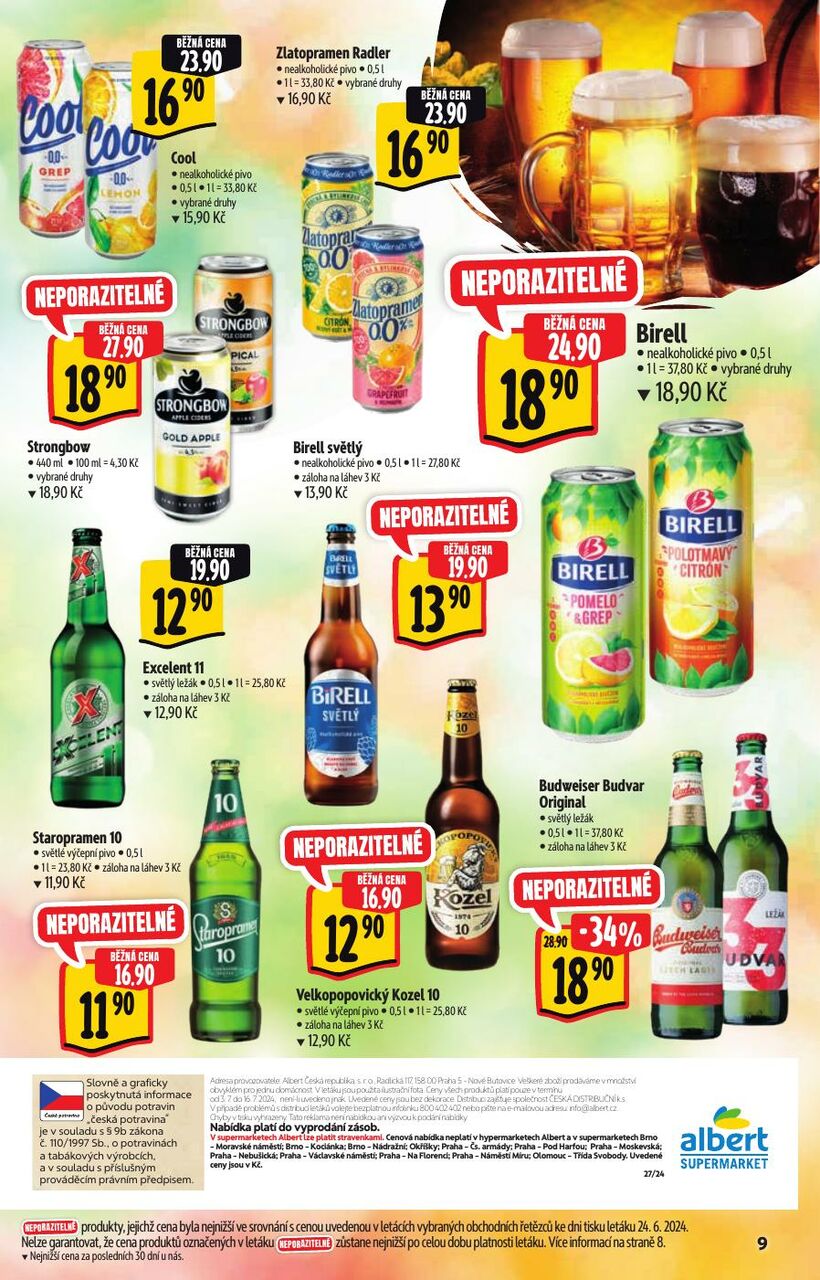 SUPERMARKET, letní katalog plný akcí a cen, strana 9