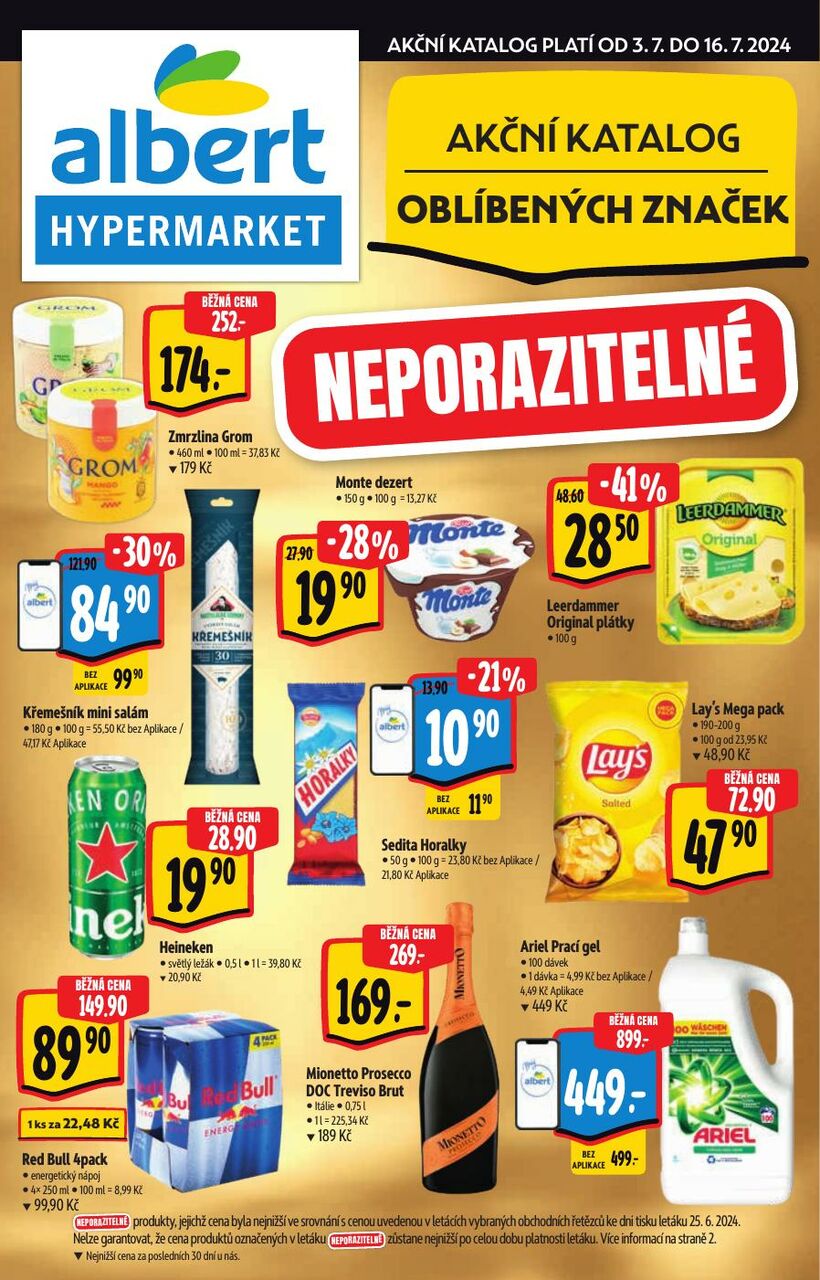 HYPERMARKET, akční katalog oblíbených značek, strana 1