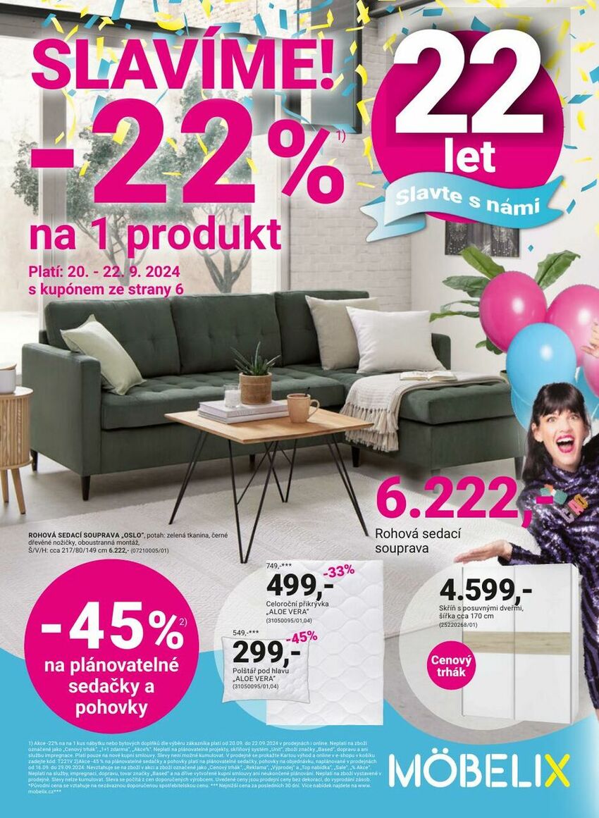 Slavíme -22% na jeden produkt, strana 1